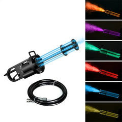 12V CO2 Cannon uses LED light-emitting tube,handheld Gatling design with 3M gas tube