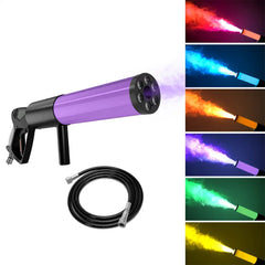 12V Led Handheld Co2 Gas Column Gun With Rgb Lights Equipped Tube 3m Hose