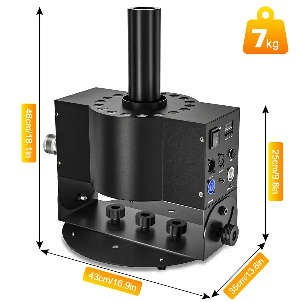 300W 18PCS LED Carbon Dioxide Column Machine Electric Control/ DMX Console Control